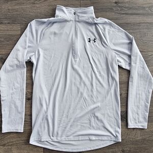 Under Armour Light Gray Quarter-Zip Pullover